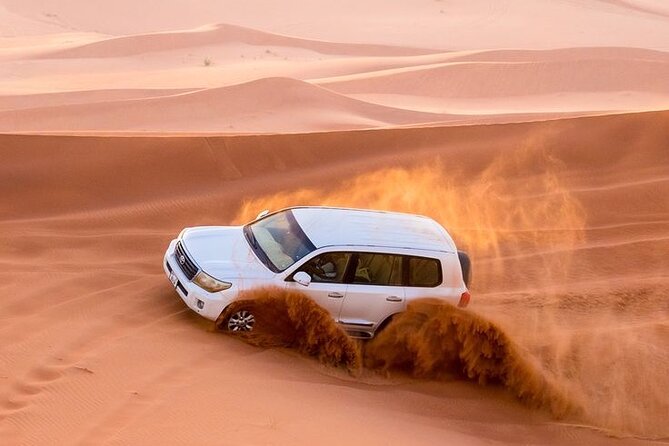 4hr Desert Safari: Sunset,Sunrise,Camel,Sand boarding,Inland Sea - From Doha to Sealine and the edge of the desert