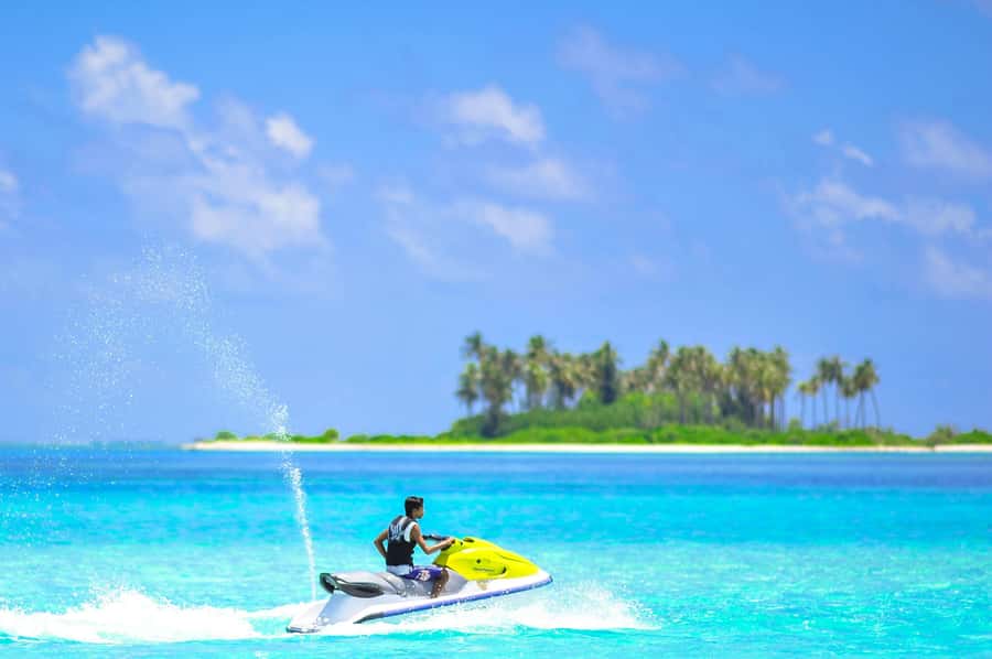 Arabian Sunset Jet Ski Tour – Waves Under the Orange Sky - Sunset speed on the Arabian Gulf