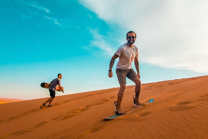 Camel Safari in Desert with Pickup and Drop off in Doha - Adding dunes, sandboarding, and the inland sea