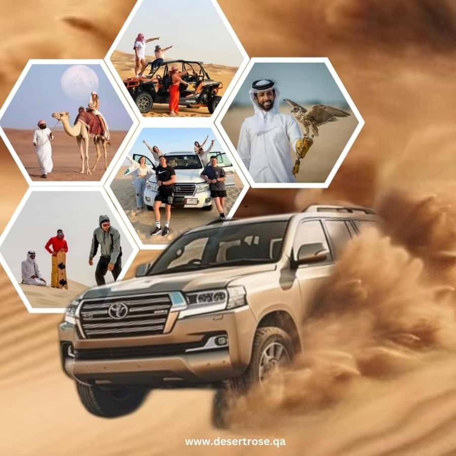 Desert Safari, Dunes Ride, Sand Boarding & Inland Sea Tour - From Doha streets to Sealine Beach