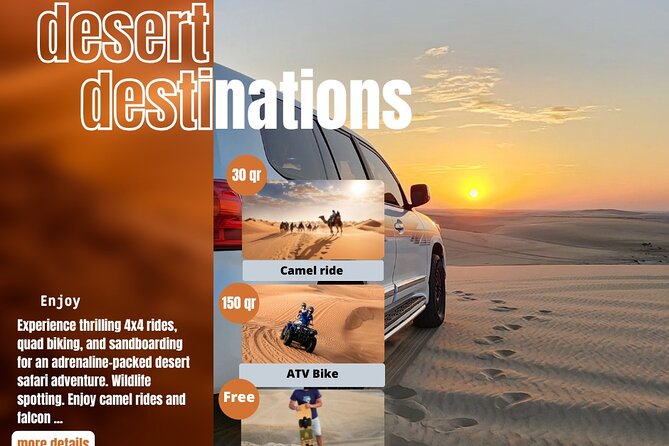 Desert Safari Qatar - Sealine Beach, where dunes meet the sea