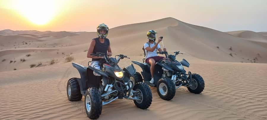 Desert Safari Self-Drive Quad Bike OR Dune Buggy Experience - Camel time and falcon photos at Sealine Beach Resort
