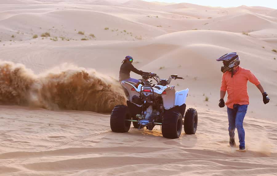 Desert Safari Self-Drive Quad Bike OR Dune Buggy Experience - Quad bike or dune buggy: the main adrenaline stop