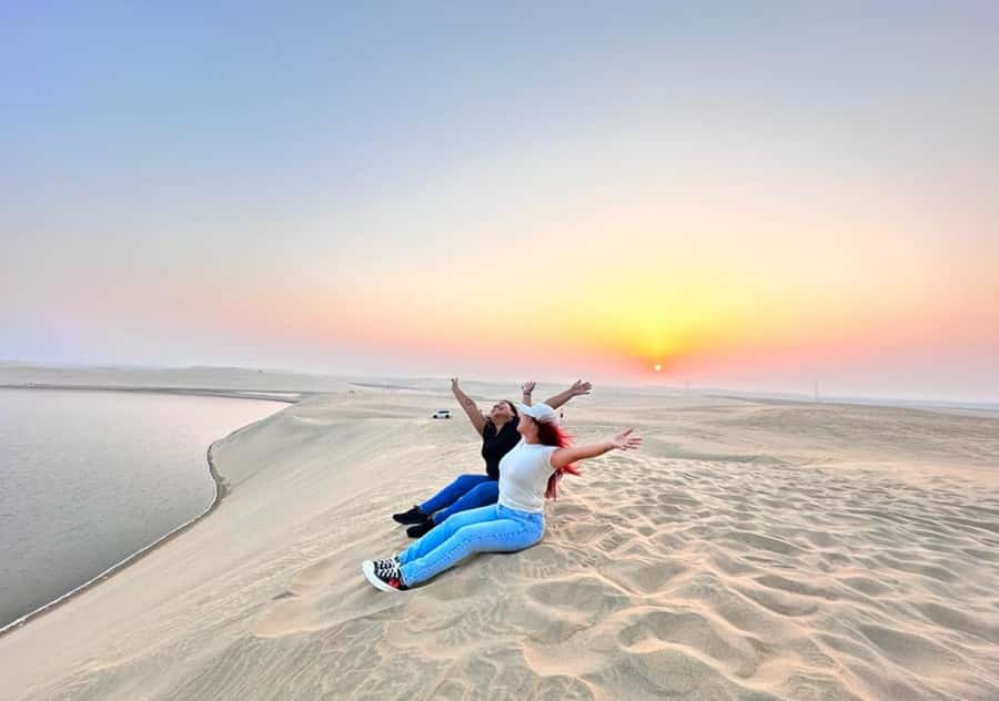 Doha Activities: Desert Safari, Dune Bashing & Inland Sea - One hundred minutes of dunes, sandboarding, and 4x4 action