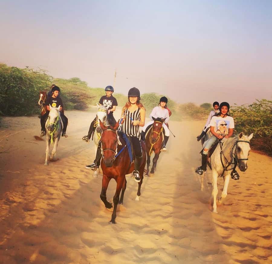 Doha : Arabian Horse Ride Experience With Pickup & Drop Off - Riding across the sand at your own level