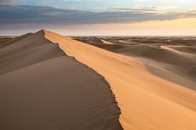 Doha ATV Quad Bike Adventure in the Middle of Desert Qatar - The high dunes and the sea horizon