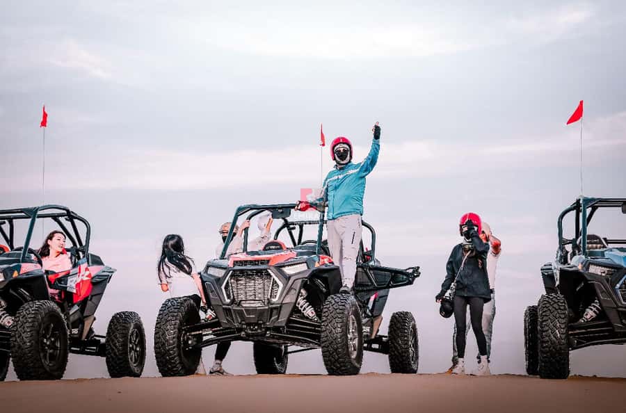 Doha: ATV Quad Bike and Buggy Desert Safari with Camel Ride - The 4WD Toyota makes the dunes feel serious