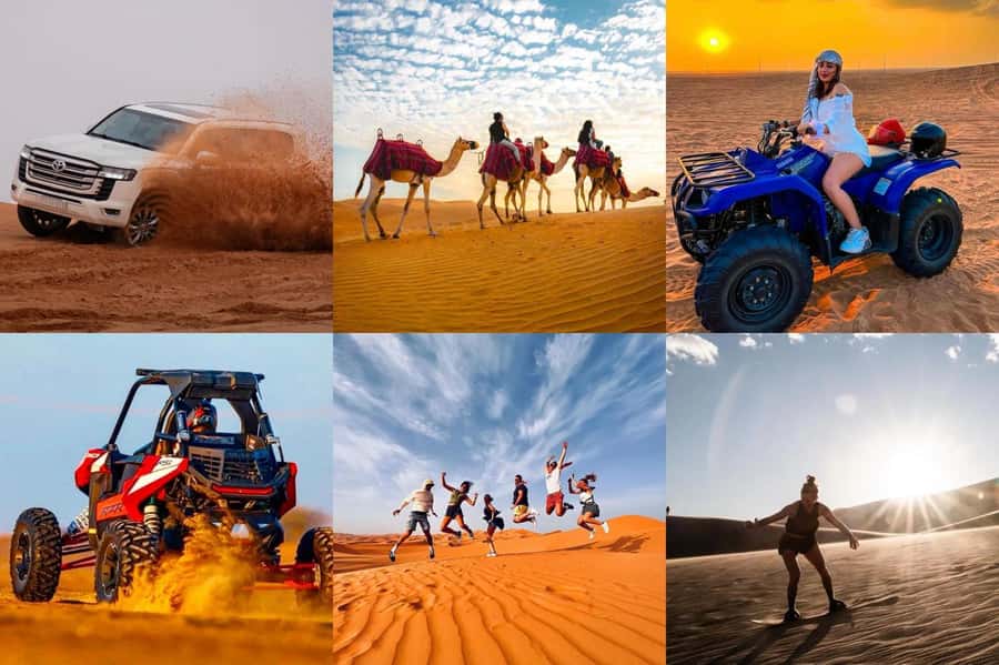 Doha: ATV Quad, Buggy Dune Bashing,Camel Ride & Sandboarding - The camel stop, tea, and a slower 30 minutes
