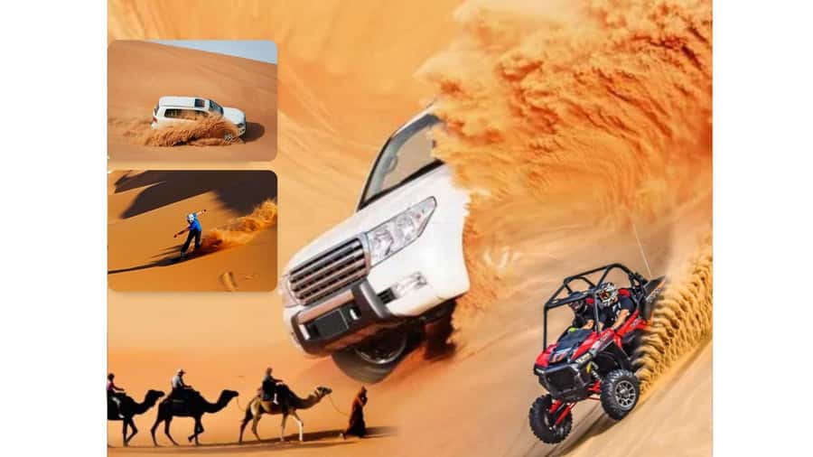 Doha: Budget Friendly Desert Safari,CamelRide & Sandboarding - Choosing sunset or sunrise for the best desert views