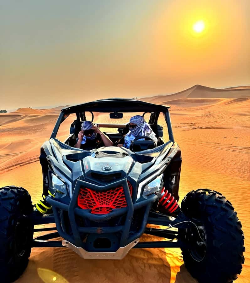Doha: Buggy Adventure and desert safari - Getting ready for the 30-minute buggy ride