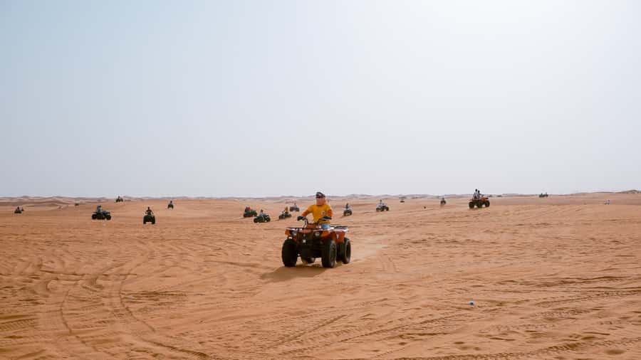 Doha: Combo Private Tour of Desert Safari with ATV Ride - The 350cc ATV ride and the insurance detail