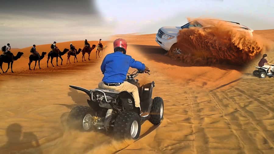 Doha: Desert 4x4, ATV/Quad, Camels, Sandboarding, Inland sea - Water, tea, and the limits of the package