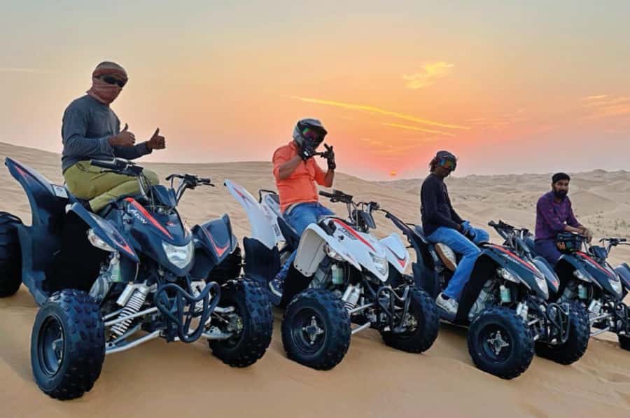 Doha: Desert All Activities ATV Quad Bike, Dune Bashing - Sealine Beach Resort and the camel stop
