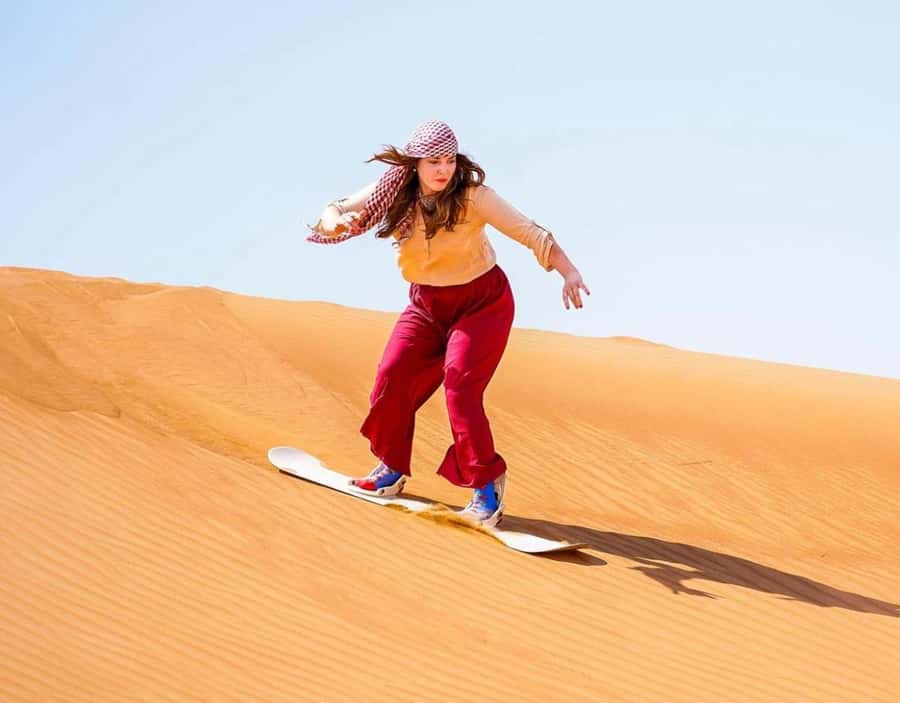 Doha: Desert Buggy Ride, Camel Ride, Dune Bashing, Sandboard - Pickup from Doha and the ride into the sand
