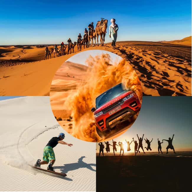 Doha Desert Excursion, Camel Ride, Inland sea, Sandboarding - Leaving Doha in an air-conditioned SUV