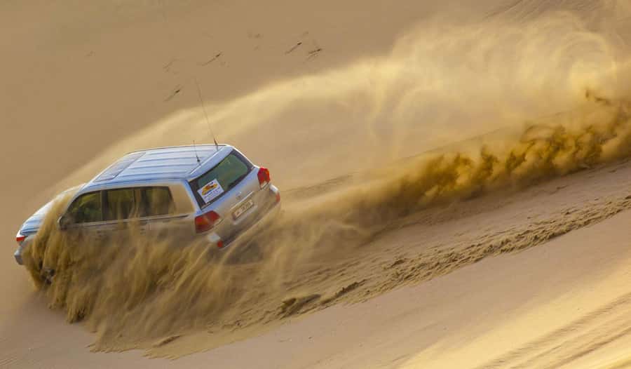 DOHA: Desert safari +Dune Bashing, Camel ride & Quad bikes - Forty-five minutes of dune bashing
