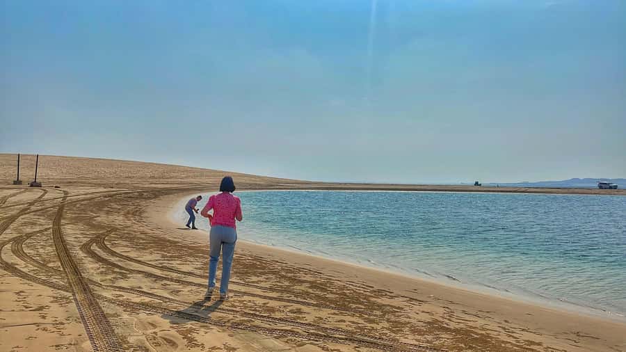 Doha: Desert Safari, Dune Bashing, Inland Sea With Transfers - A short camel ride at the campsite