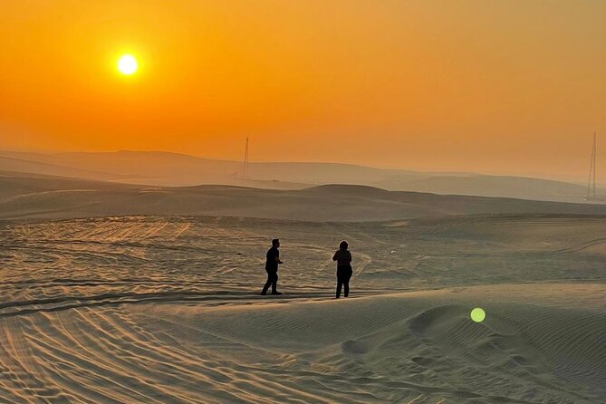 Doha: Desert Safari, Sand Boarding, Camel Ride & Inland Sea Tour - Sandboarding is simple, active, and easy to try