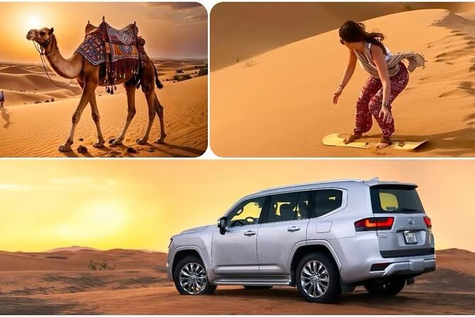 Doha: Desert Safari, Sand Boarding, Camel Ride & Inland Sea - Dune bashing and sandboarding