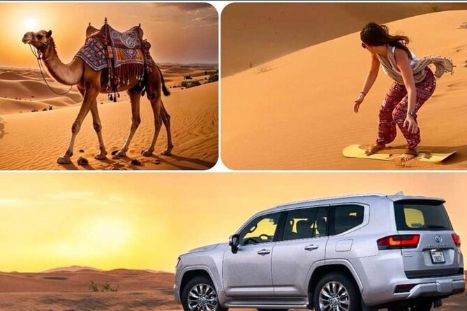 "Doha Desert : Safari, Sandboarding, Camel Ride & Inland Sea" - Key points at a glance