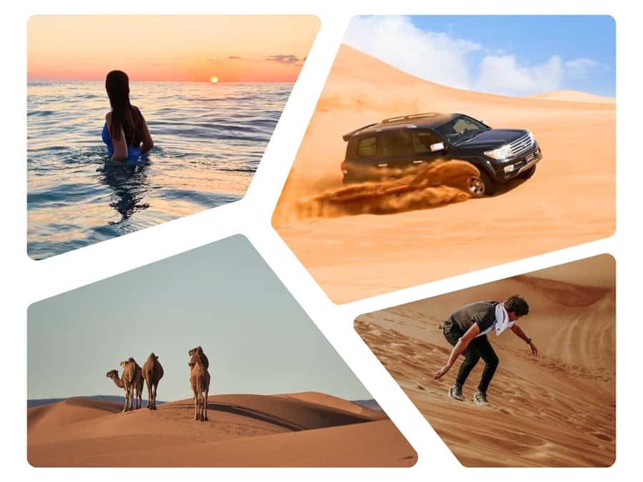 Doha Desert Safari: Sandboarding, Camel Ride & Swimming Fun - Dune bashing is the heart of the four-hour trip