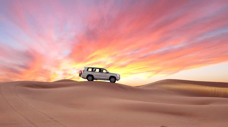 Doha: Desert Safari, Sandboarding, Dune Bashing & Inland Sea - Leaving Doha for the open desert
