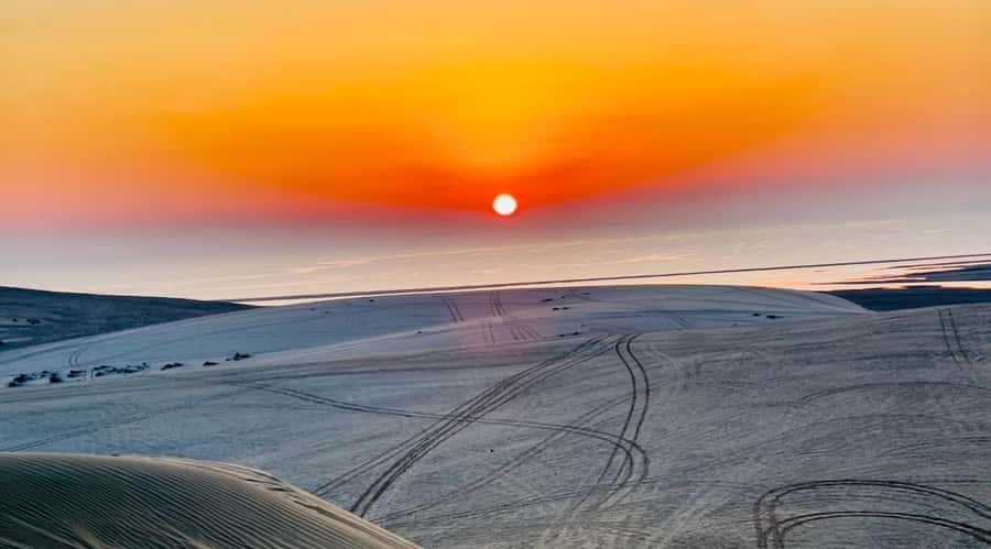 Doha: Desert Safari Sunrise Tour/Sunset Tour - Leaving Doha for the Mesaieed Desert