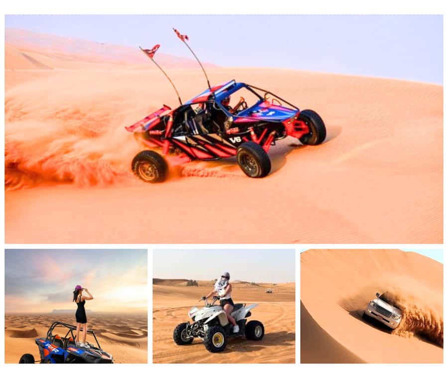 Doha: Desert Safari with Camel Ride and Quad Bike and Buggy - Dune bashing brings the first rush