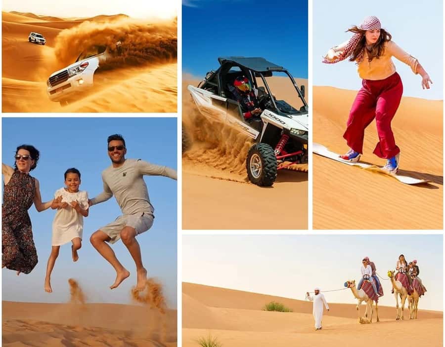 Doha:Desert Safari with Camel Ride, ATV Bike,& Sand Boarding - Key points at a glance
