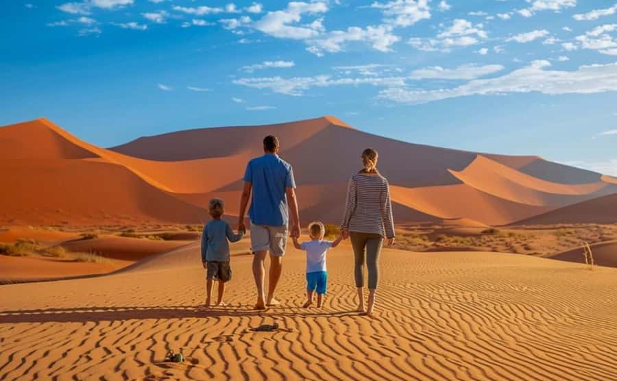 Doha: Desert Safari with Camel Ride Family Friendly Tour - The dune bashing run, with room to set the pace