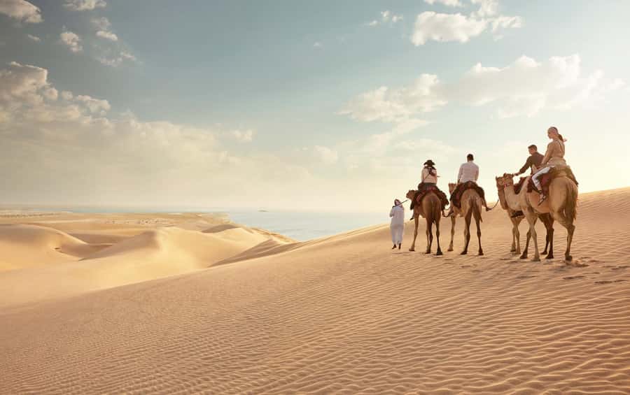 Doha: Desert Safari with Dune Bashing and Inland Sea - Crossing from Doha to the Mesaieed dunes