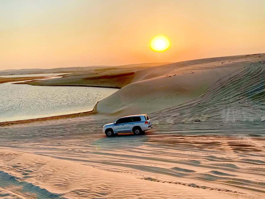 Doha: Desert Safari with Dune Bashing and Inland Sea - Dune bashing across Qatar’s golden sand