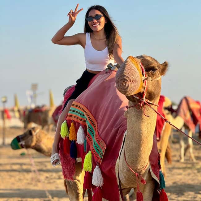Doha: Family Desert Safari with Camel and Dune Ride - Khor Al Udaid beach and the Saudi mountain views