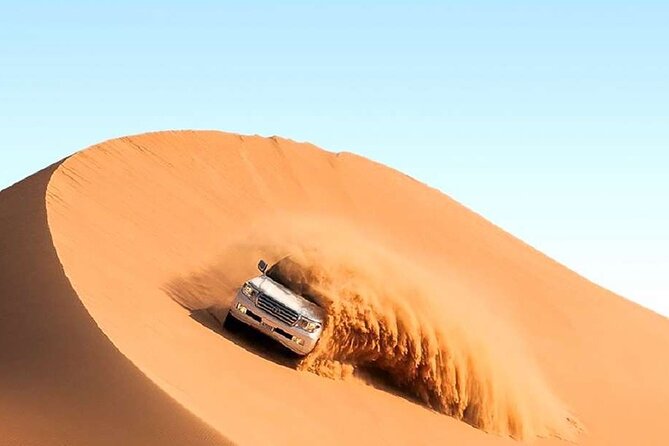 Doha Half Day Desert Safari with Camel Ride and Sand Boarding - Sealine Beach, camels, tea, and tire preparation