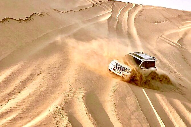 Doha Layover Desert Safari, Camel Ride, Sand Boarding, Inland Sea - Leaving Doha for the dunes