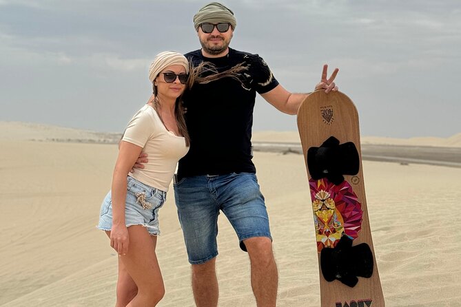 Doha: Luxury Desert Safari, Quad Bike & Sandboarding - The Inland Sea and Saudi mountain views