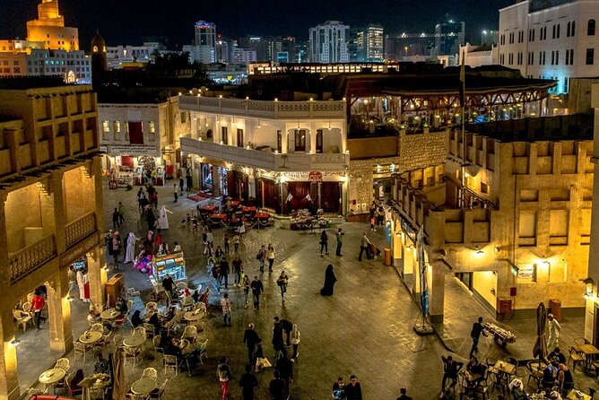 Doha Night City Tour,Souq waqif, Katara, Pearl Qatar,Lusail City - Katara Cultural Village, art and grand public spaces