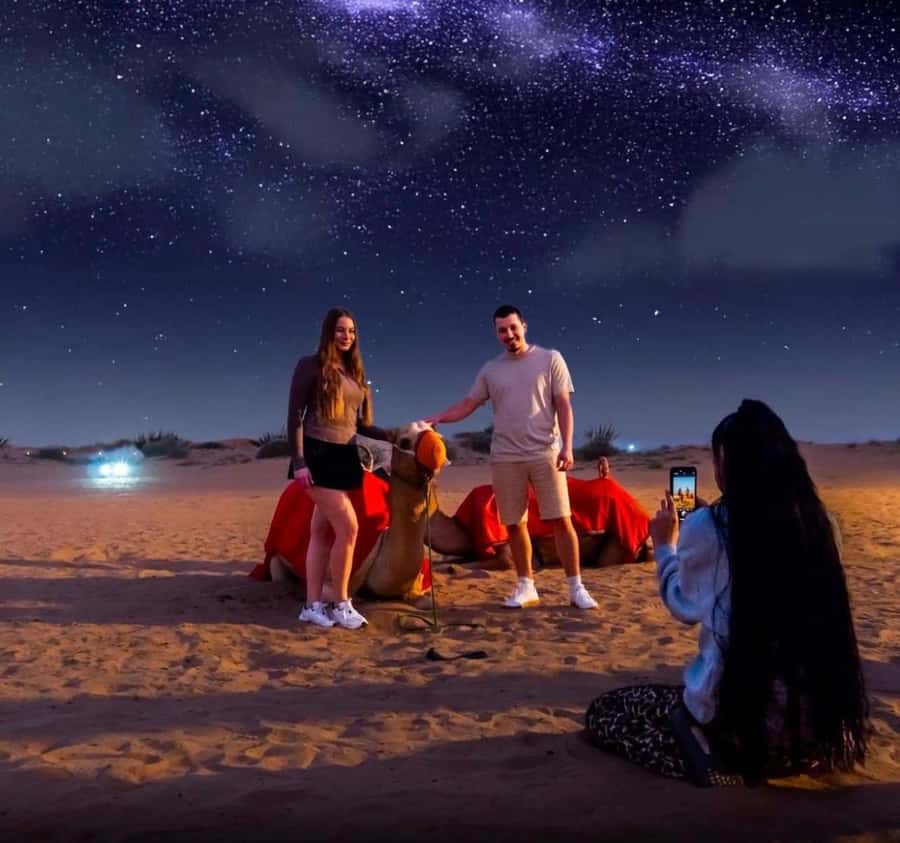 Doha: Night Safari with Dune Bashing and Camel Ride - Sandboarding, photos, and the desert stop