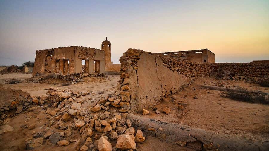 Doha: North Qatar Tour, Mangroves, & Zubara Fort and purple - Al Zubara Fort and the UNESCO World Heritage site