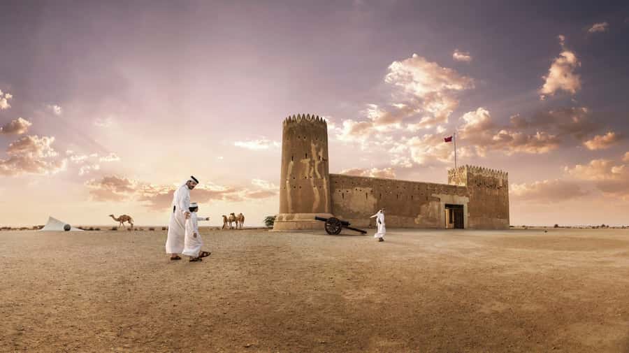 Doha: Olafur Eliasson Exhibit, Zubara Fort & Al Jumail - The drive is part of the experience