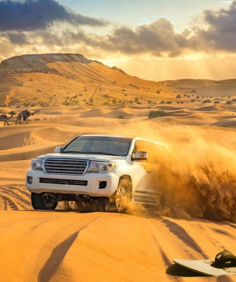 Doha: Overnight Desert Camping With BBQ Dinner & Breakfast - From Doha to Al Wakrah in a private SUV