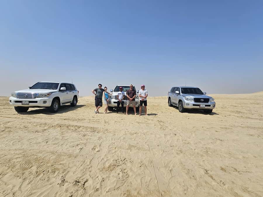 Doha:Private Desert Safari, Falcon, Sandboarding,inland sea - Dune bashing near the Inland Sea