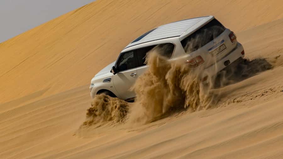 Doha Private Desert Safari, inland sea, sand boarding - A first pause at Sealine Beach Resort