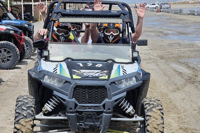 Doha Qatar ATV Quad Bike Buggy Dune Bashing and Camel Ride - Sandboarding and the first dune run