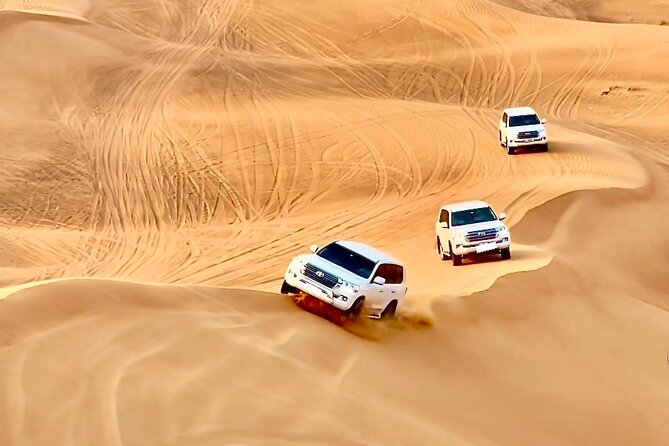 Doha, Qatar: Desert Safari, Inland sea and Camel Ride Adventure. - Sealine Beach begins with sand, sea, and speed