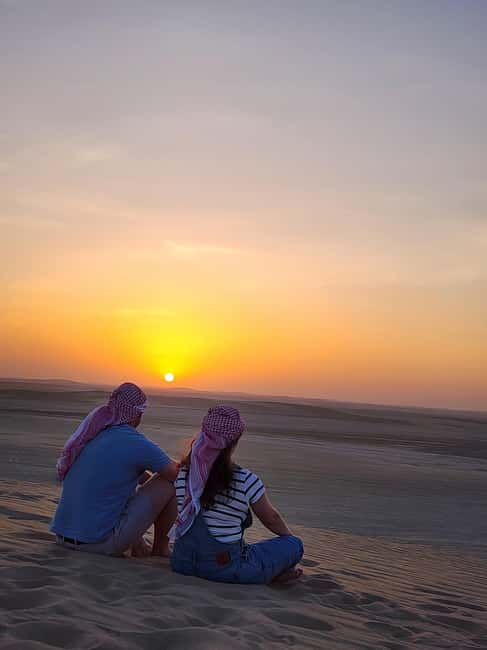 Doha Qatar : sealine adventure Camel Ride sandboard Sunset - Who will enjoy this desert safari