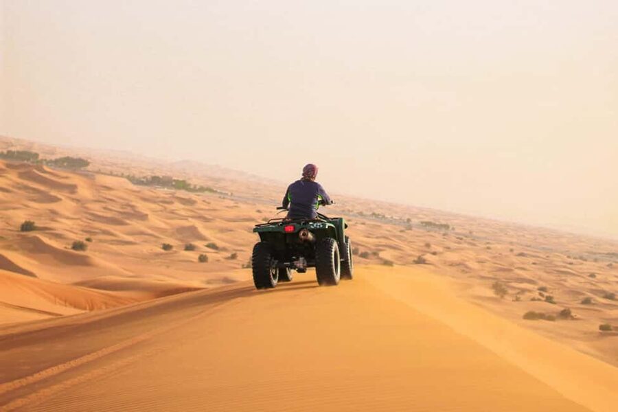 Doha:Quad Bike Desert Safari Adventure with 4x4 Vehicle Ride - From Doha to the first stretch of open sand