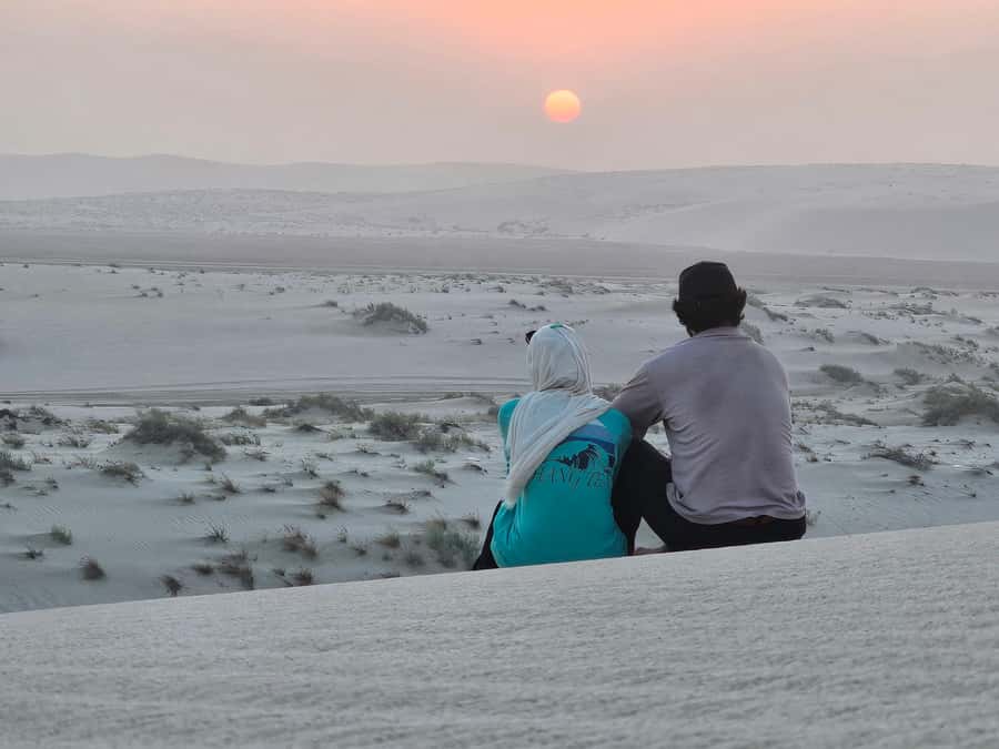 Doha: Quad Bike, Desert Safari, Buggy ride & inland sea tour - The Inland Sea and the Saudi border