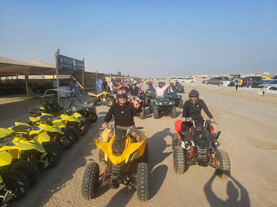 Doha: Quad Bike, Desert Safari, Buggy ride & inland sea tour - Quad biking: 30 minutes of off-road fun