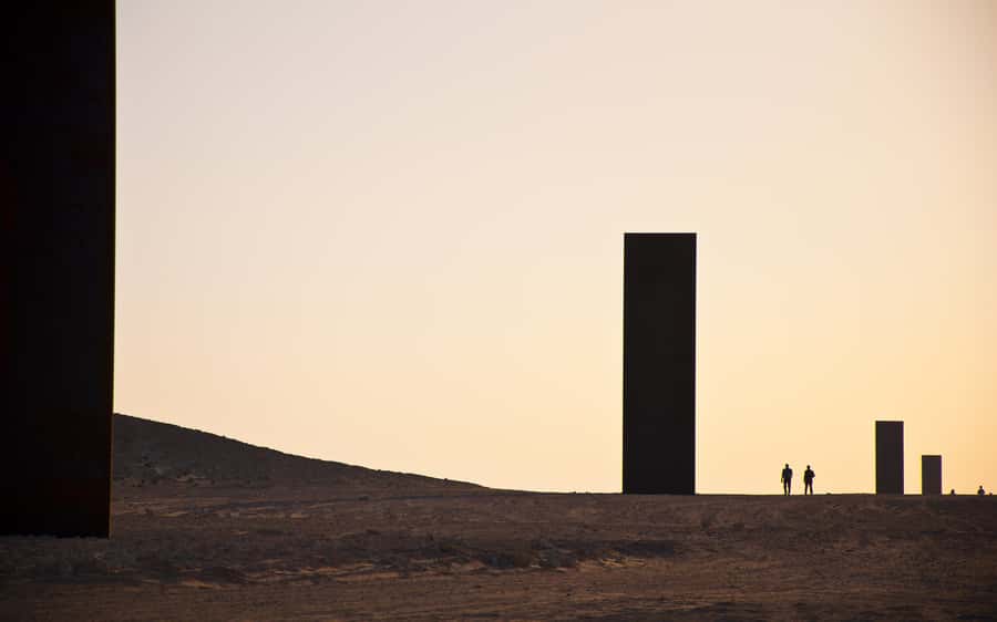 Doha: Richard Serra Sculpture,Mushroom Hill,Camel Race Track - What the guides add to the experience